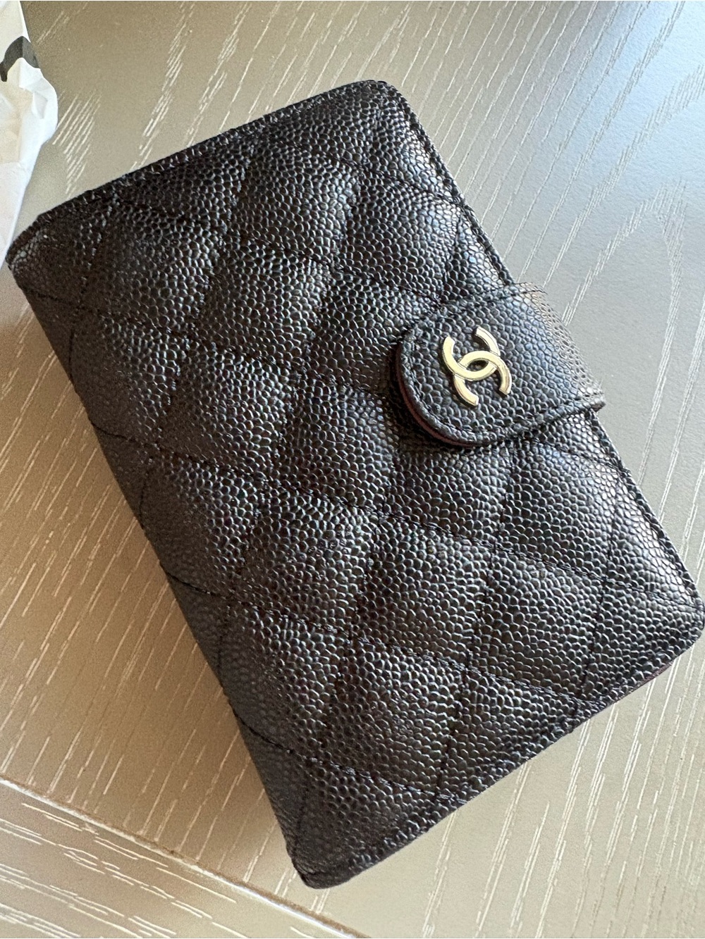 FASHION Black Caviar with Silver Hardware Wallet - Picture 1 of 15